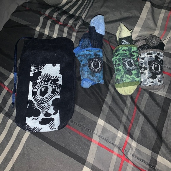 Bape/A Bathing Ape 3pk Socks - Picture 2 of 3
